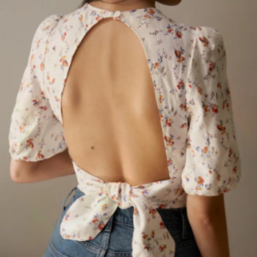 Reformation Seychelles Crop Top